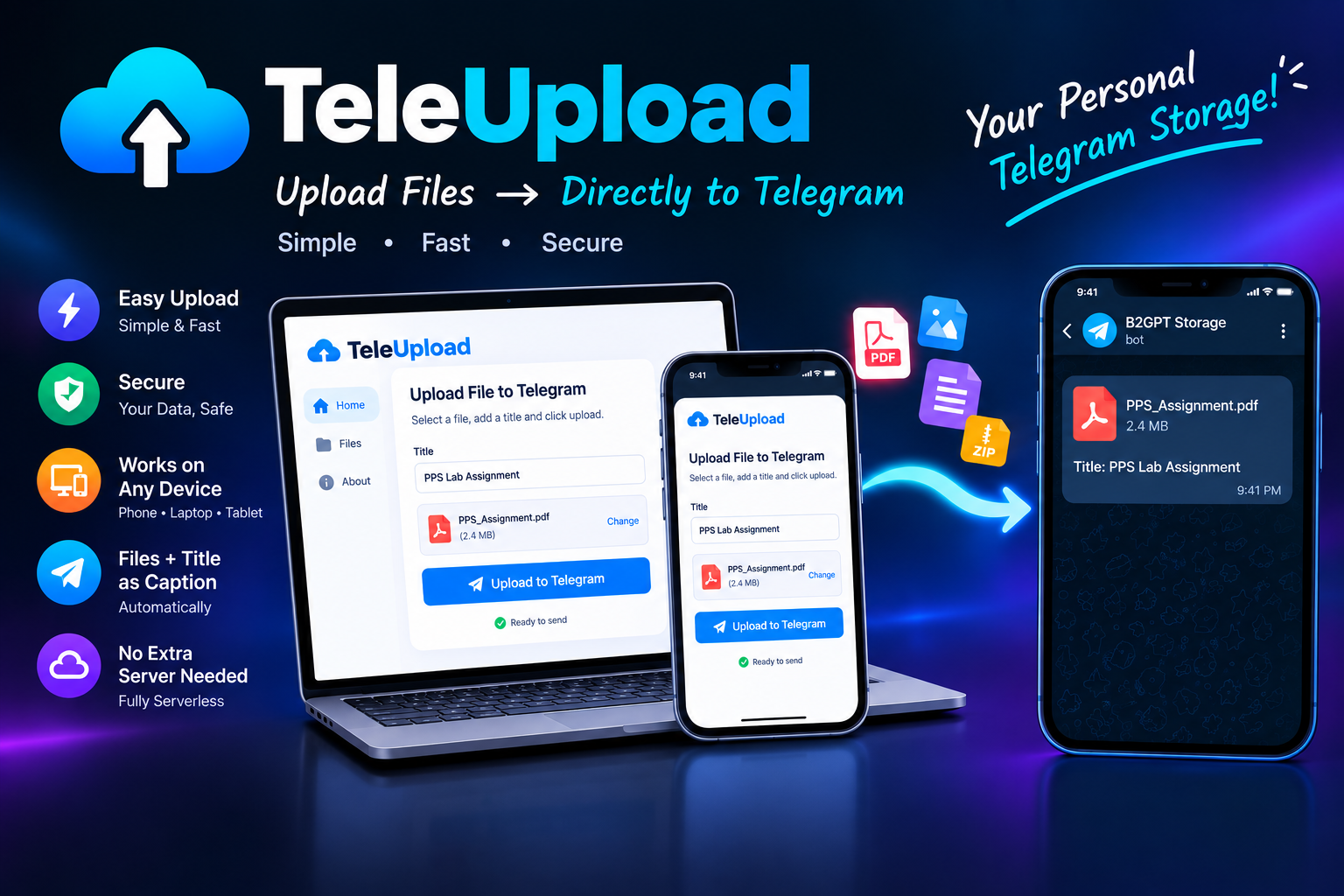 TeleUpload project preview